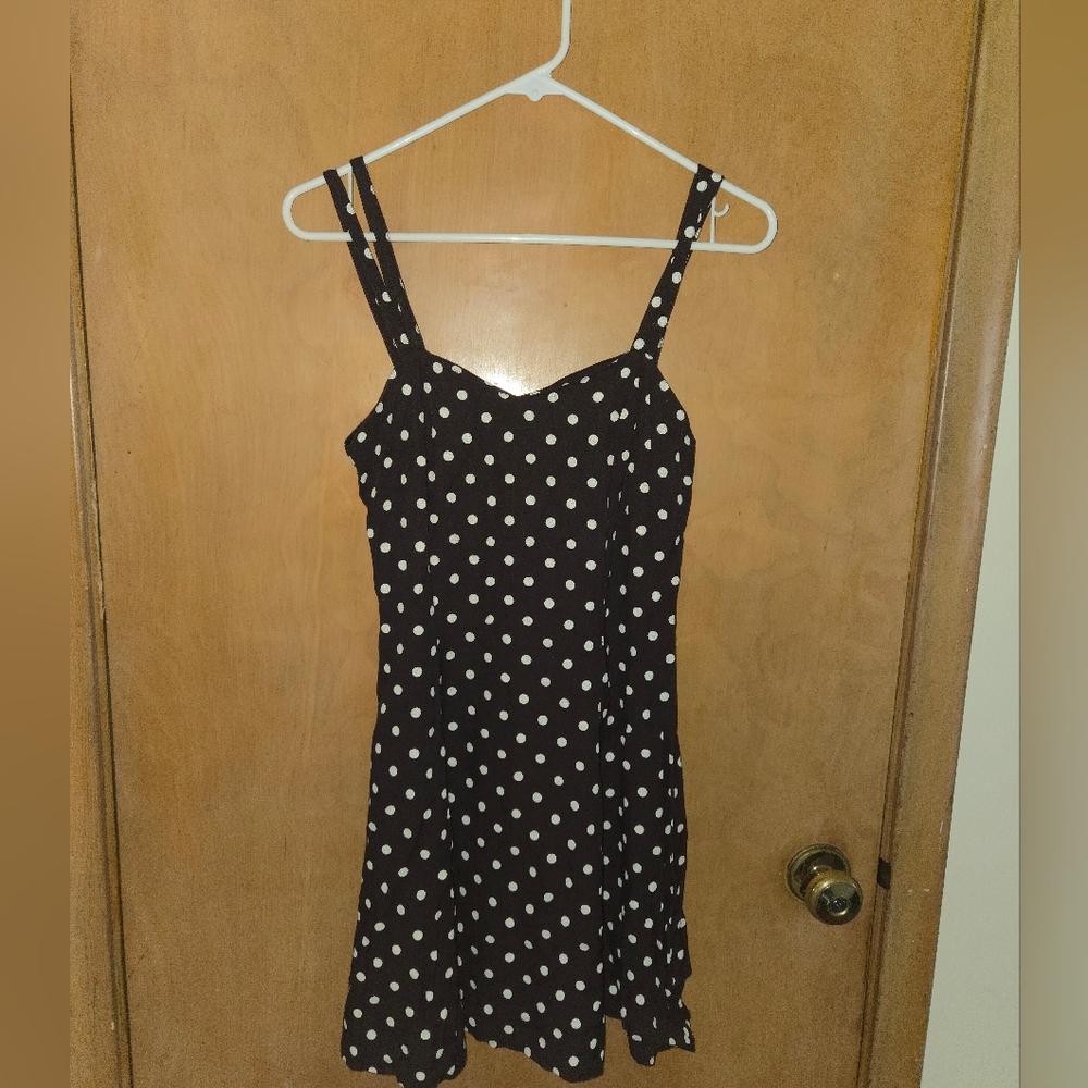 90's Vintage Polka Dot Babydoll Dress
